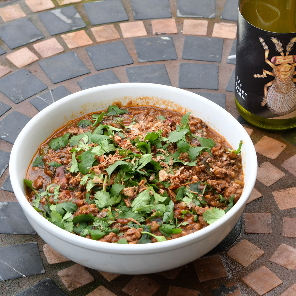 Syrian Inspired Chilli Beef and Lentils