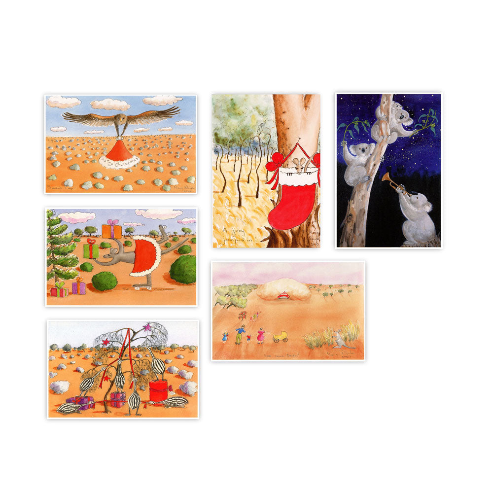 Set of 6 Greeting Cards by Marg Whyte